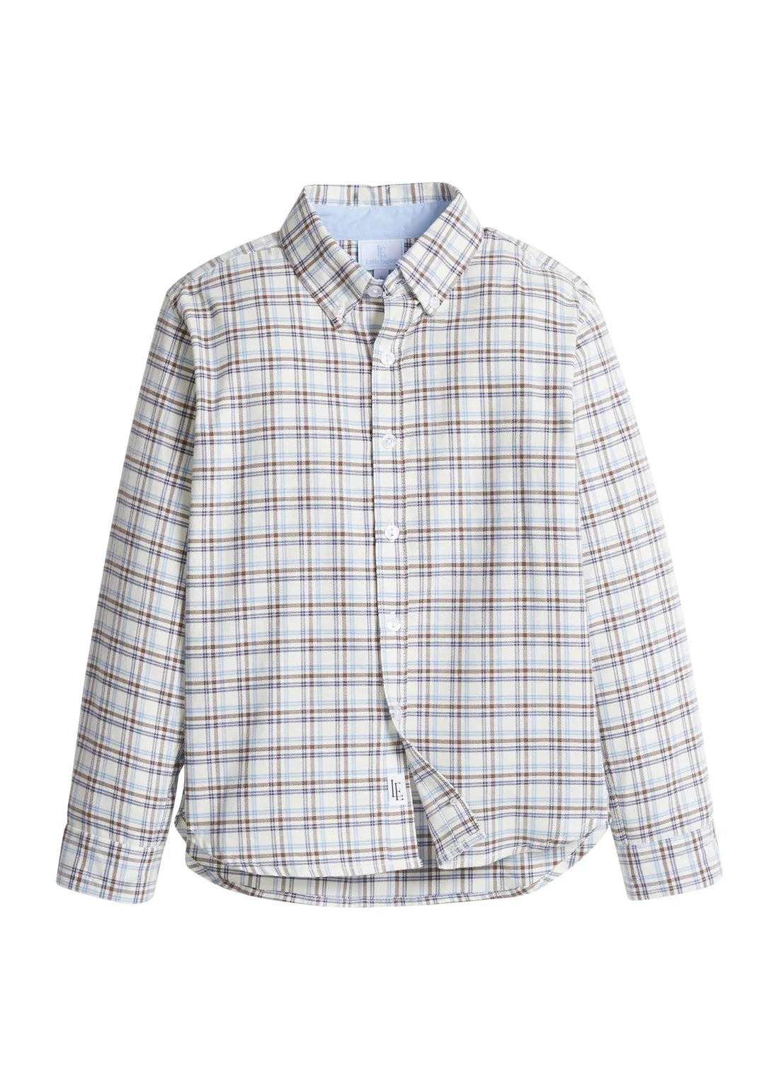 Little English Button Down Shirt--Clarkson Plaid