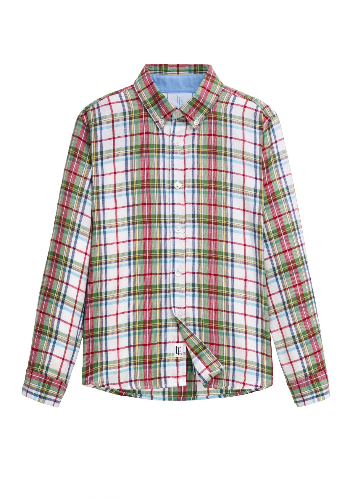 Little English Button Down Shirt--Douglas Plaid
