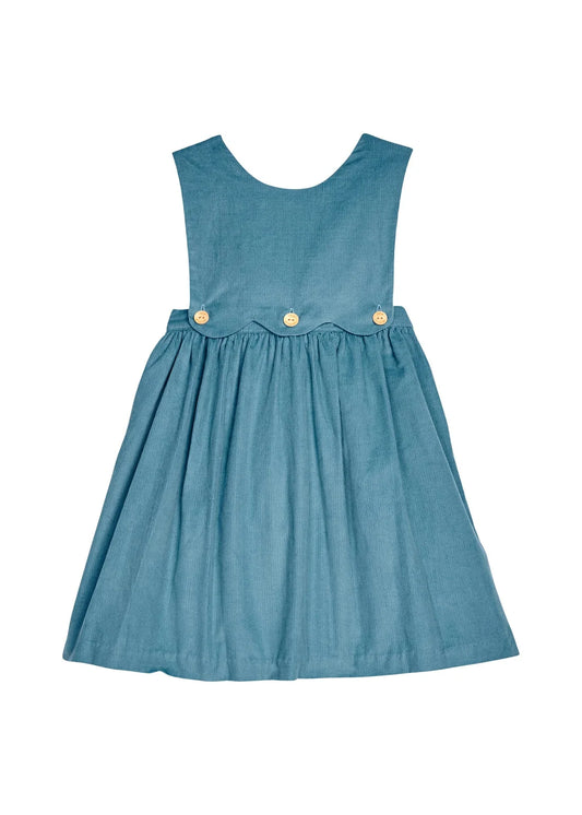 Little English Button Panel Jumper--Alpine Corduroy