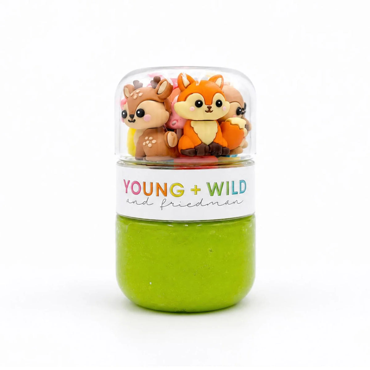 Young, Wild and Friedman Grab and Go Dough Jar--Fall Animals