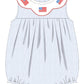 Krewe Kids Gracie American Flag Scallop Collar Bubble