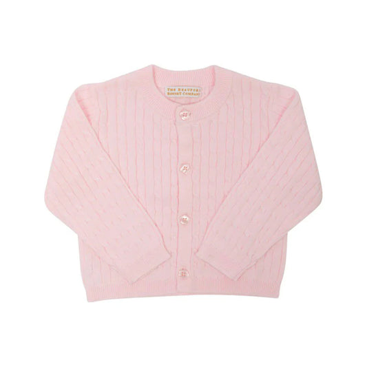 Beaufort Bonnet Palm Beach Pink Cambridge Cardigan Cable Knit