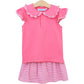 Trotter Street Camilla Skort Set- Pink Stripe