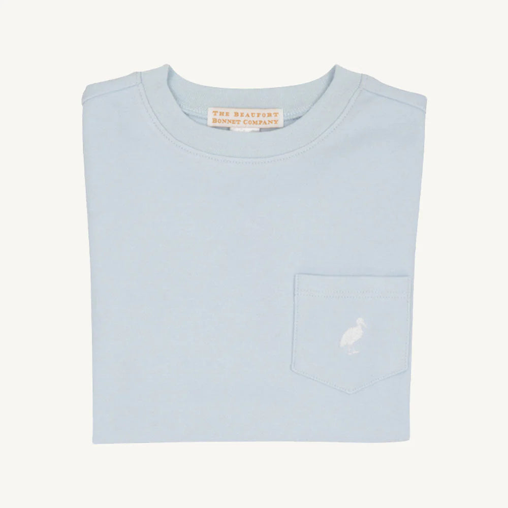 Beaufort Bonnet Carter Crewneck Pocket--Buckhead Blue/Worth Ave White