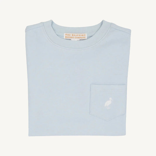 Beaufort Bonnet Carter Crewneck Pocket--Buckhead Blue/Worth Ave White