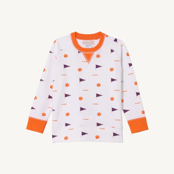 Beaufort Bonnet Cassidy Comfy Crewneck Boys--Tiger Triumph/Clemson Orange