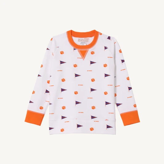 Beaufort Bonnet Cassidy Comfy Crewneck Boys--Tiger Triumph/Clemson Orange