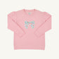 Beaufort Bonnet Cassidy Comfort Crewneck Puff Sleeve--Sandpearl Pink with Fair St Floral Bow