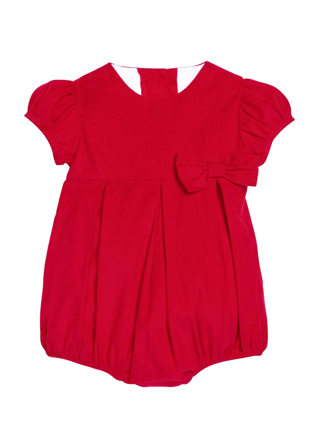 Little English Clara Bubble--Red Corduroy