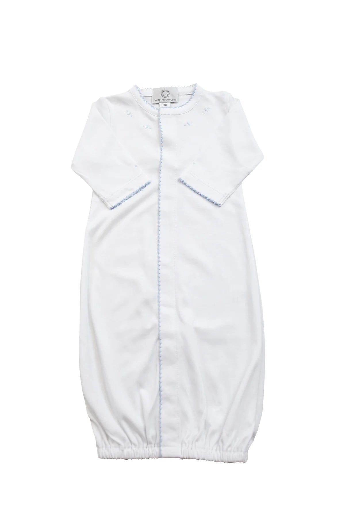 The Proper Peony Proper Pima Converter--White with Blue