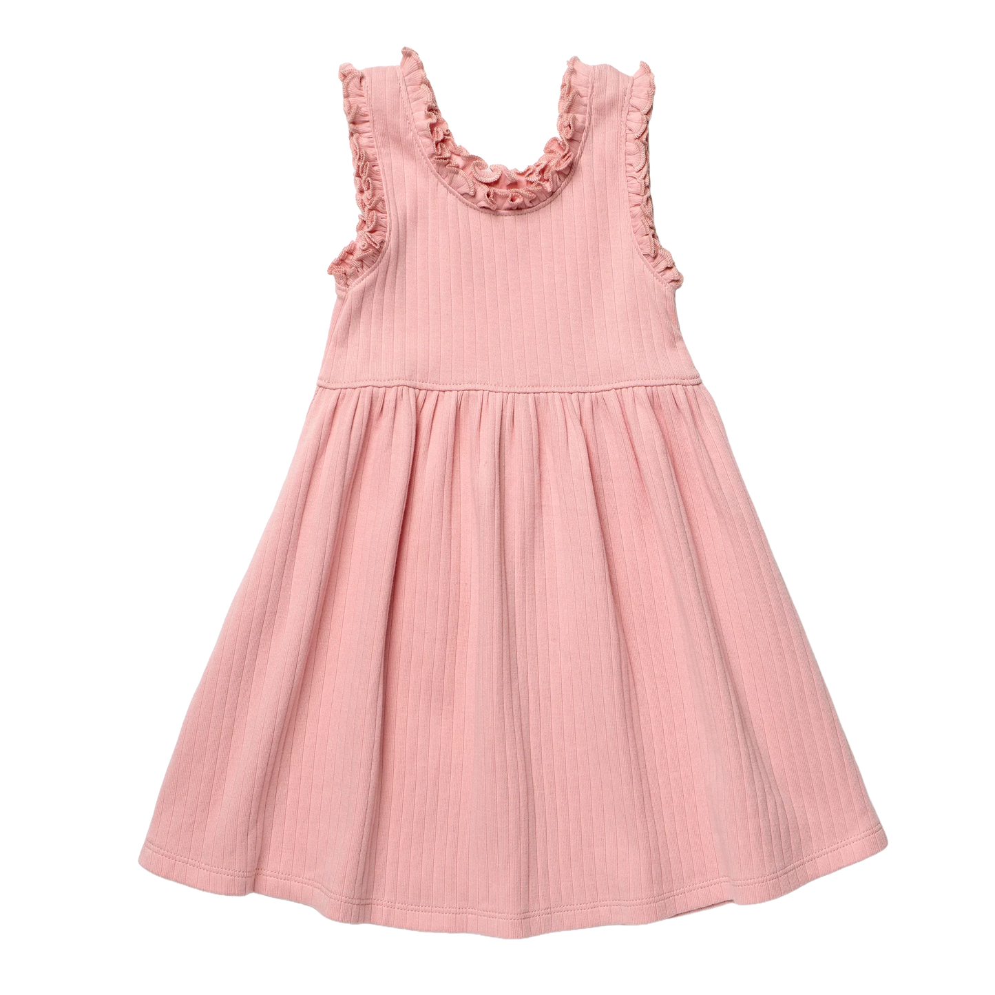 Coop by Pink Chicken joy ruffle rib dress - Pink