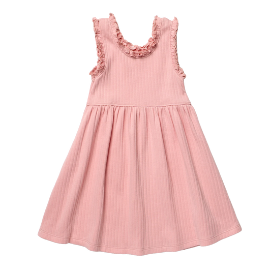 Coop by Pink Chicken joy ruffle rib dress - Pink