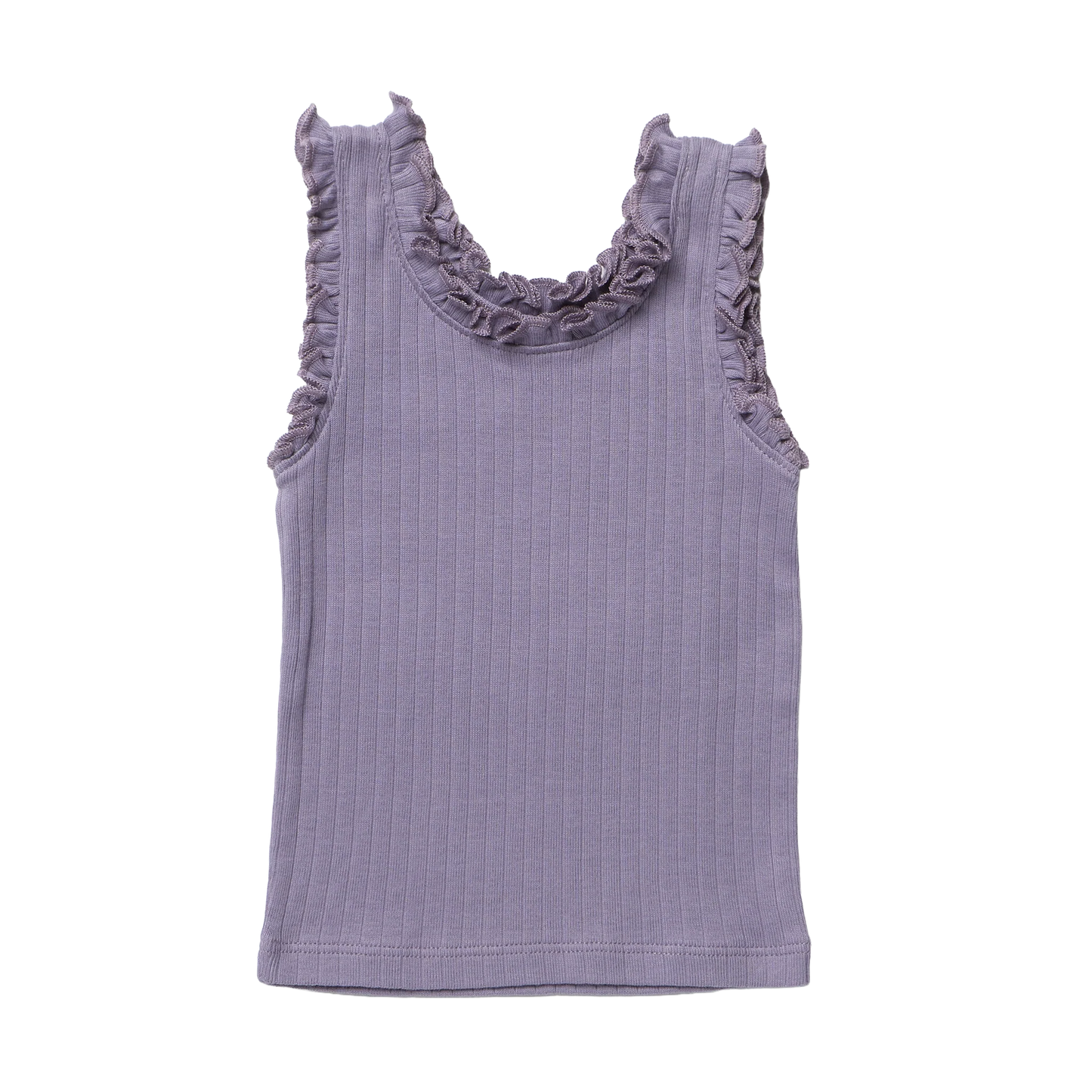 Coop by Pink Chicken joy ruffle rib tank - purple