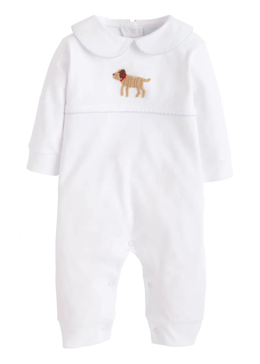Little English Crochet Playsuit--Boy Lab