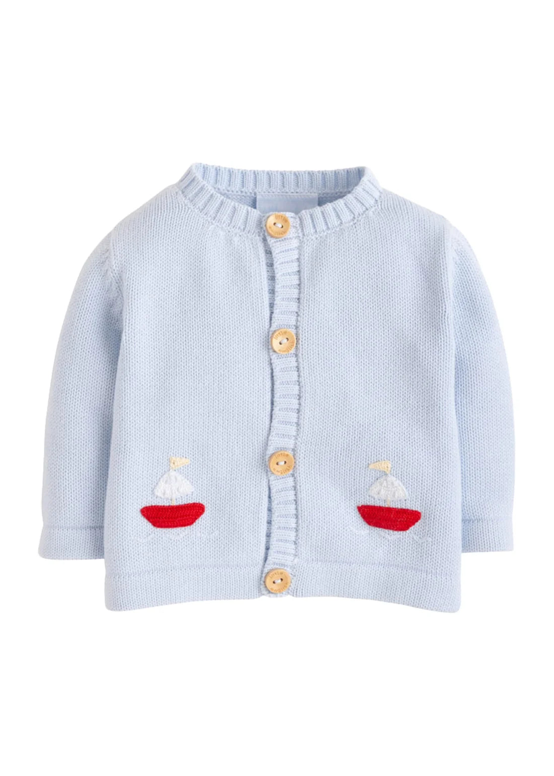 Little English Crochet Cardigan--Sailboat