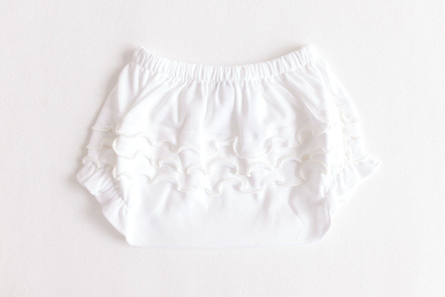 Terry Tots Diaper Cover--Ecru Ruffles