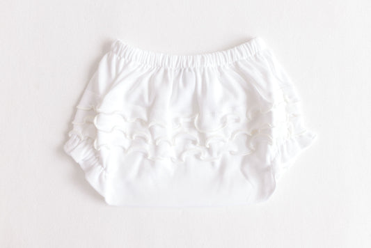Terry Tots Diaper Cover--Ecru Ruffles