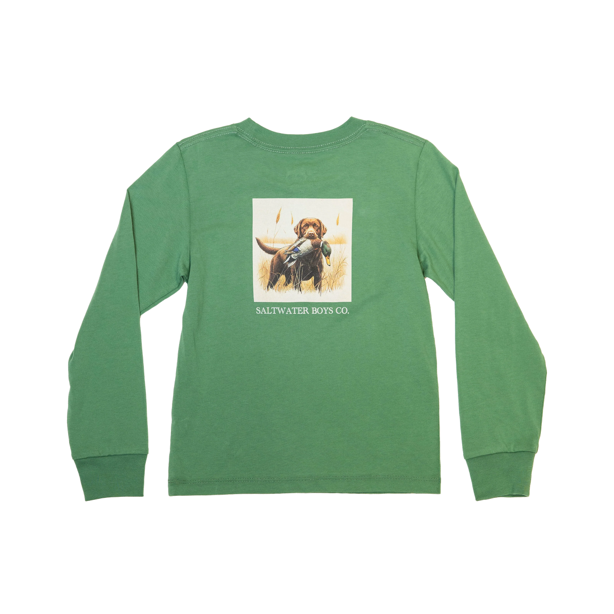 Saltwater Boys Long Sleeve Graphic Tee--Lab with Duck