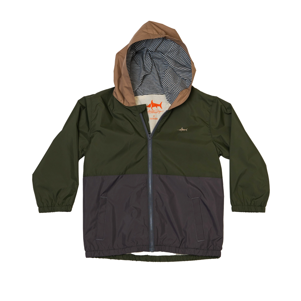 Saltwater Boys Rain Jacket--Olive