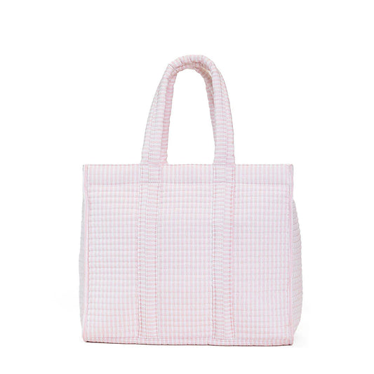 TRVL Design Quilted Go Go Tote Pimlico Stripe Pink