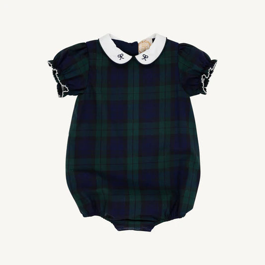Beaufort Bonnet Bedford Bubble Berwick Black Watch with Worth Avenue White & Nantucket Navy Bows