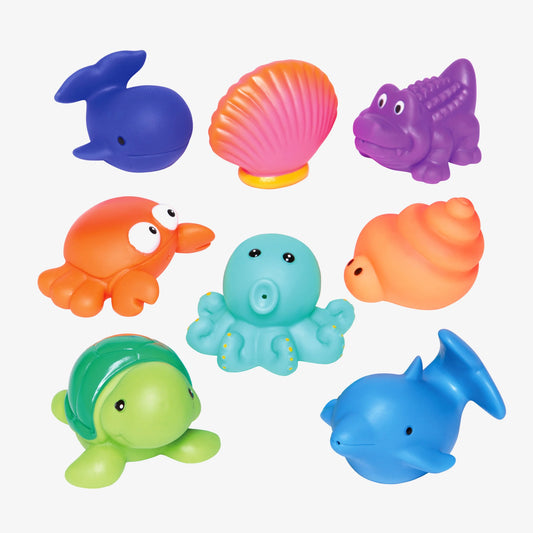 Elegant Baby Sea Party Squirtie Bath Tub Toys
