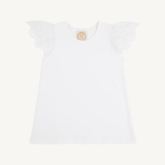 Beaufort Bonnet Ellen's Eyelet Top--Worth Avenue White
