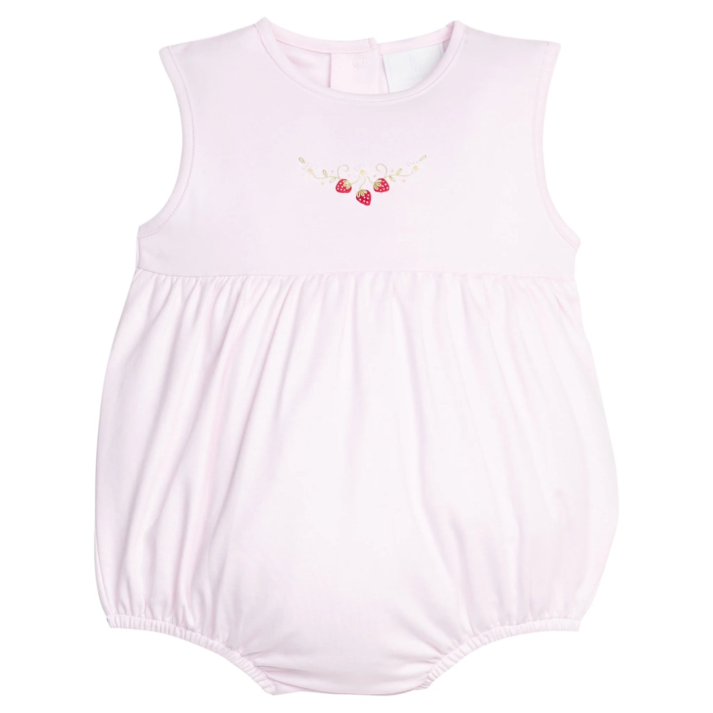 Little English Embroidered Bubble--Strawberry