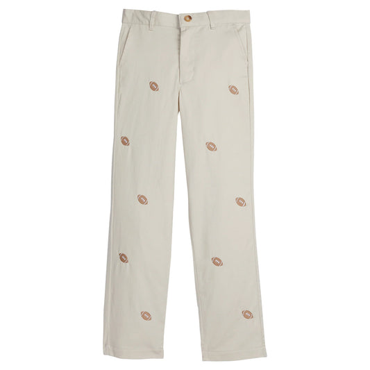 Little English Embroidered Classic Pant - Football