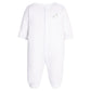 Little English Embroidered Footie--Sailboats