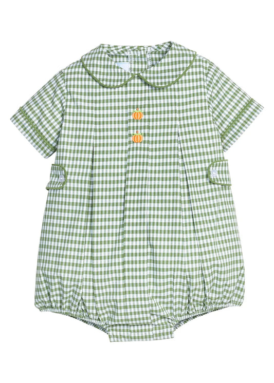 Little English Embroidered Nicholas Bubble--Pumpkin
