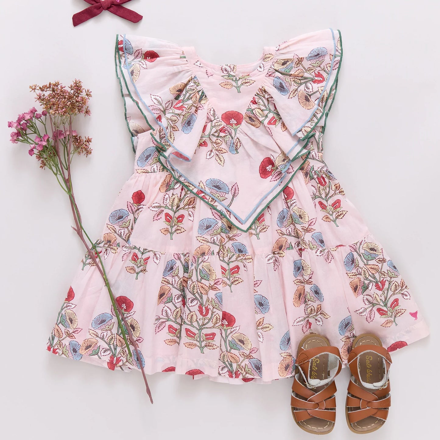 Pink Chicken Girls Raphaela Dress - Multi Bouquet Floral