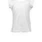 The Proper Peony Flutter Sleeve Girl Shirt--White