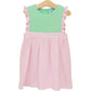 Trotter Street Frances Dress--Light Pink Stripe/Mint
