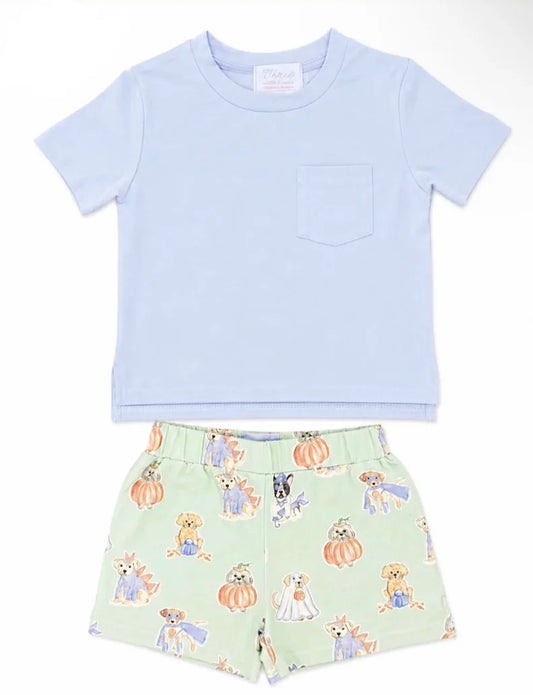 Three Little Ducks Covington Crewneck with Stafford Shorts--Trick or Treaters