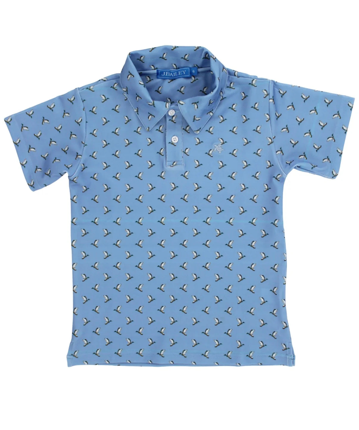 Bailey Boys Short Sleeve Performance Polo--Flying Ducks
