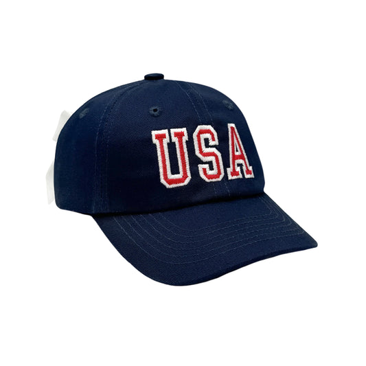 Bits and Bows Navy USA Baseball Hat Ladies