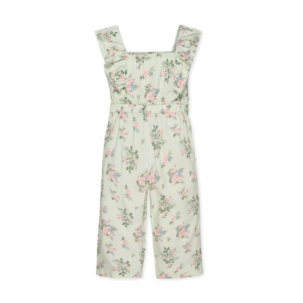 Hope and Henry Flutter Sleeve Jumpsuit--Chateau Floral