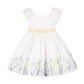 Hope and Henry Puff Sleeve Sateen Dress--Sunlit Border Floral