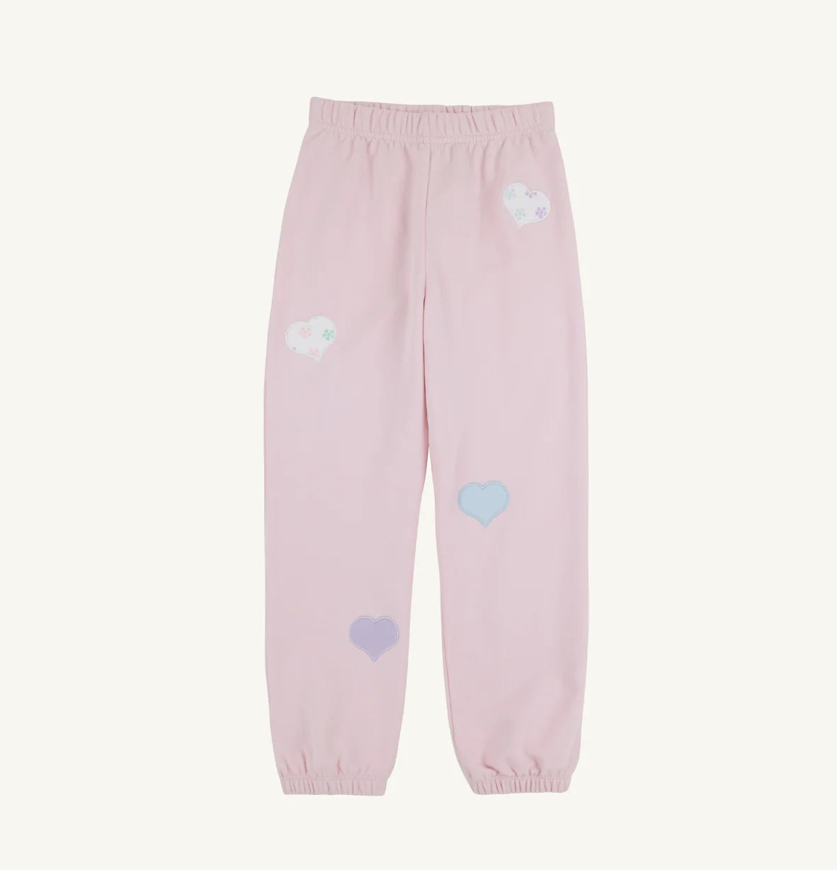 Beaufort Bonnet Gates Sweeney Sweatpants--Palm Beach Pink with Hearts