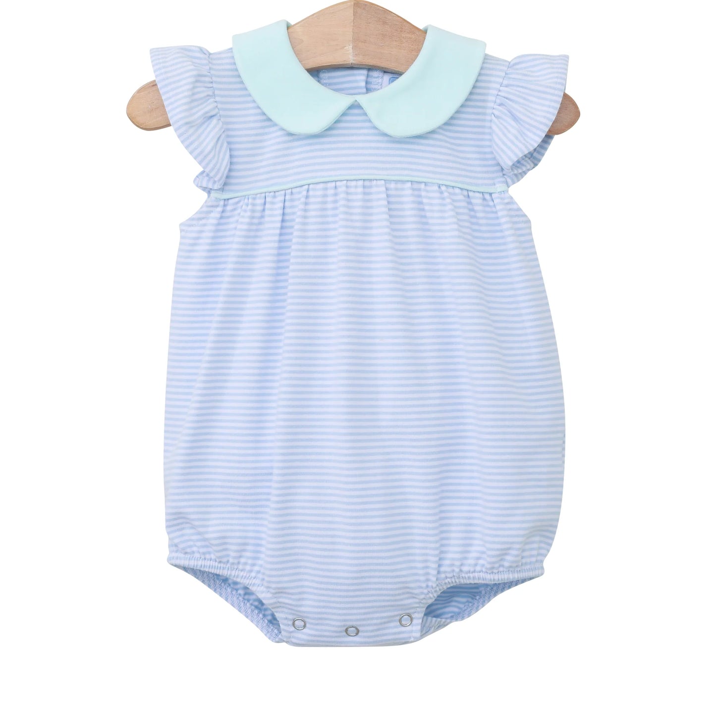 Trotter Street Genevieve Bubble Light Blue Stripe/Light Mint