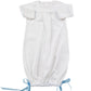 The Proper Peony Grayson Knit Gown Scallop--Blue