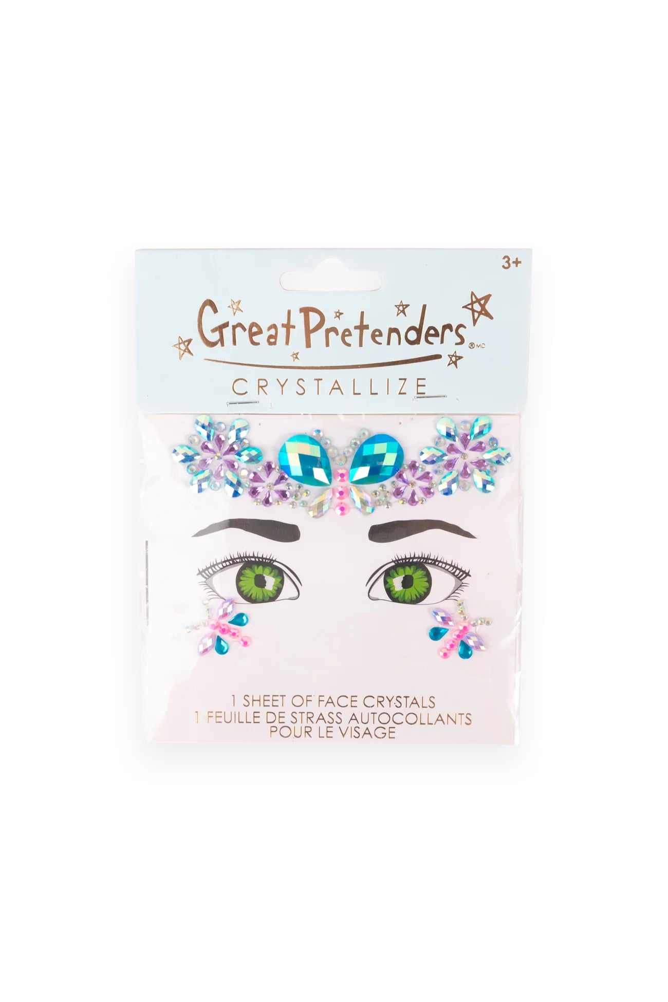 Great Pretenders Face Crystals--Butterfly Garden