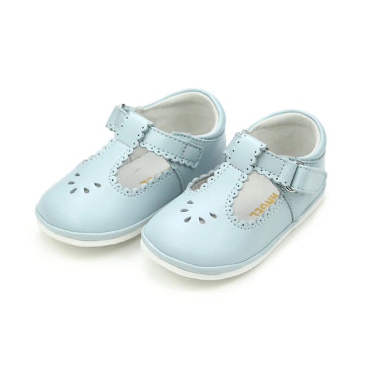 L'Amour Shoes Dottie Scalloped T-Strap Mary Jane (Baby)