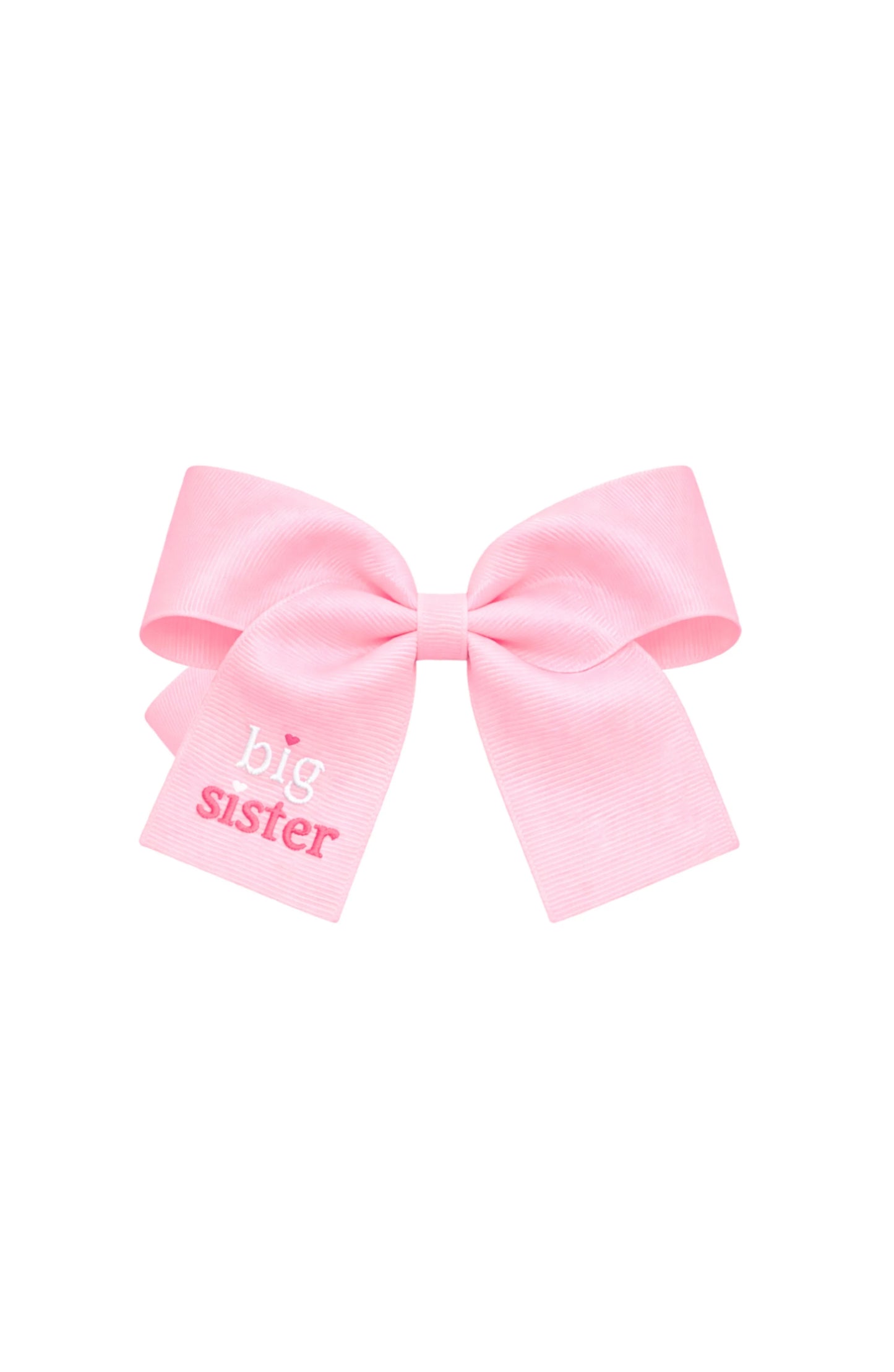 Bits and Bows Big Sister Hairbow--Pink