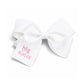 Bits and Bows Big Sister Hairbow--White