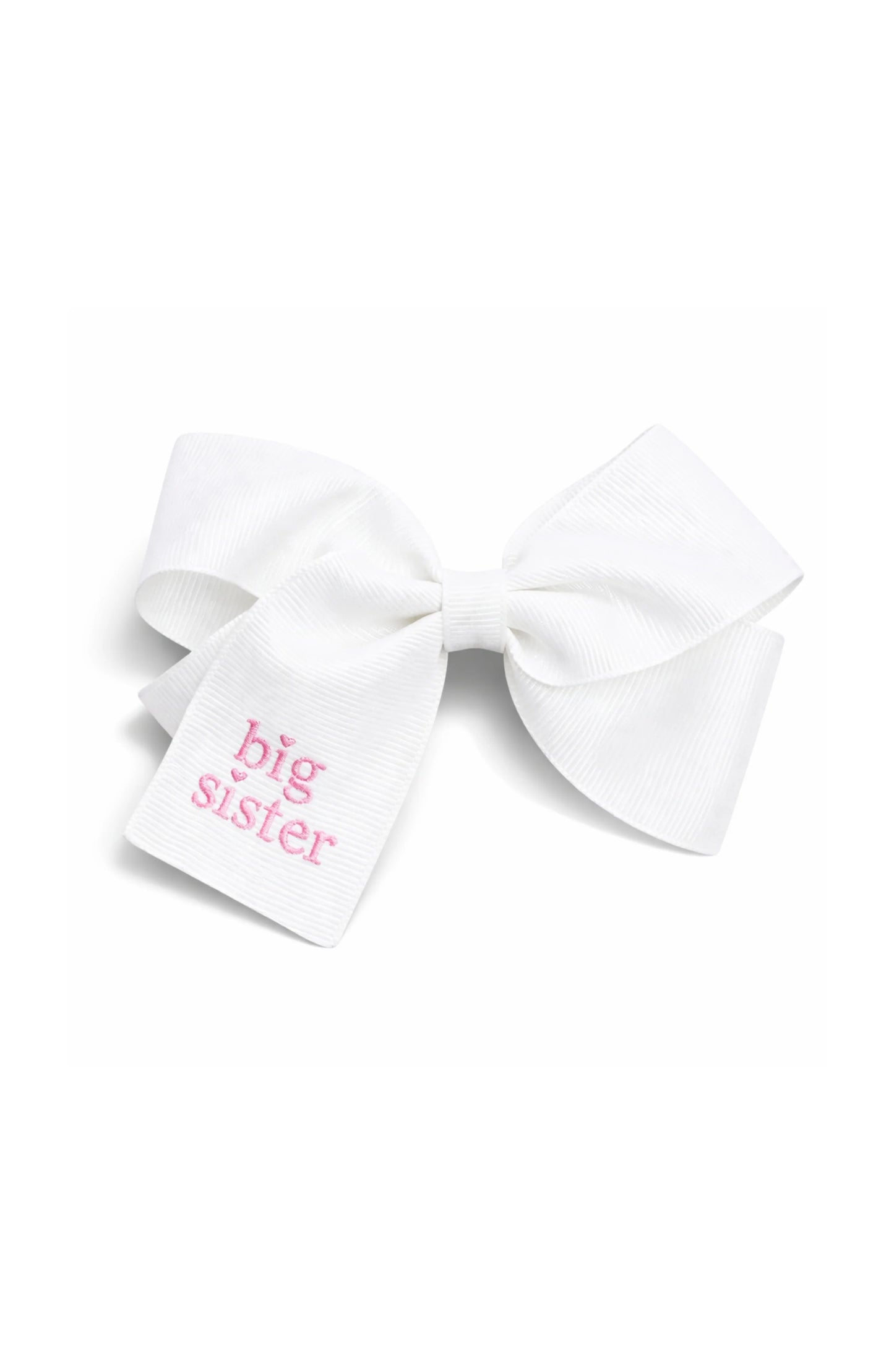 Bits and Bows Big Sister Hairbow--White