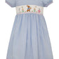 Anavini Smocked Peter Rabbit Blue Gingham Dress