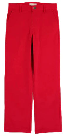 Beaufort Bonnet Prep School Pants Corduroy Richmond Red with Osprey Oatmeal Stork