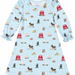 Three Little Ducks Long  Sleeve Pippa Play Dress--Willow Creek Farm